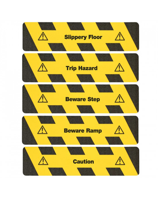Hazard Warning yellow/black with Text (Sheet)